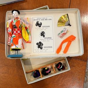 The Hanako Japanese Doll with 3 wigs